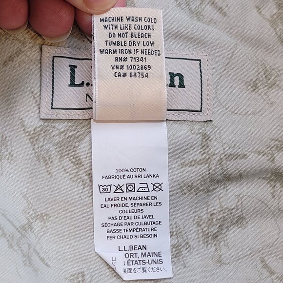 LL Bean Mens Cargo Shorts Ripstop Natural Fit Olive Green Pockets Hiking Sz 38W - Picture 10 of 13